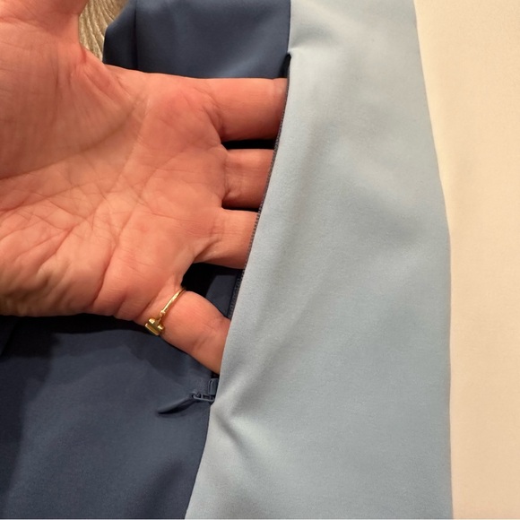 J. LINDEBERG BLUE WHITE COLOR BLOCK TANK DRESS ACTIVEWEAR ATHLEISURE TENNIS GOLF - Picture 6 of 11